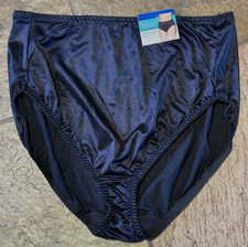 Vanity Fair 10/3XL BLACK Silky Hi Cut RADIANT Undershapers Panties 48301 NWT