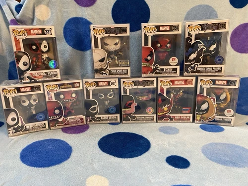 Symbiote Spawn Funko Pop Lot Collection Scream Deadpool Poison Toxin Red Goblin