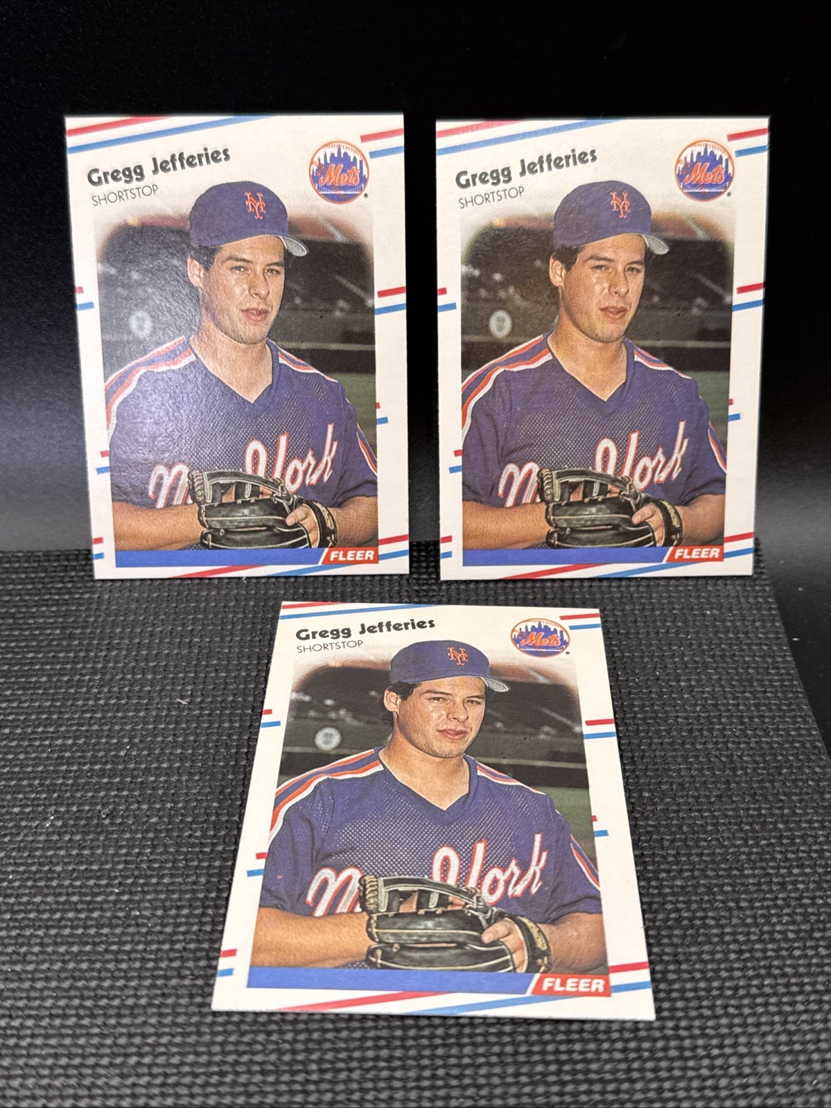 1988 Fleer Glossy #137 Gregg Jefferies Lot Of (3) RC