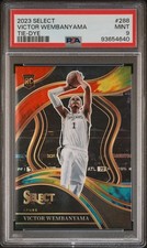 2023 PANINI SELECT TIE-DYE PRIZM #288 VICTOR WEMBANYAMA /25 COURTSIDE PSA 9