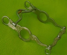 Les Vogt Classic Equine Silver Mounted Cowhorse Performance Bit~Copper Rollers