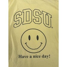 Comfort Colors Yellow SDSU T-Shirt - Men's Large, San Diego State University