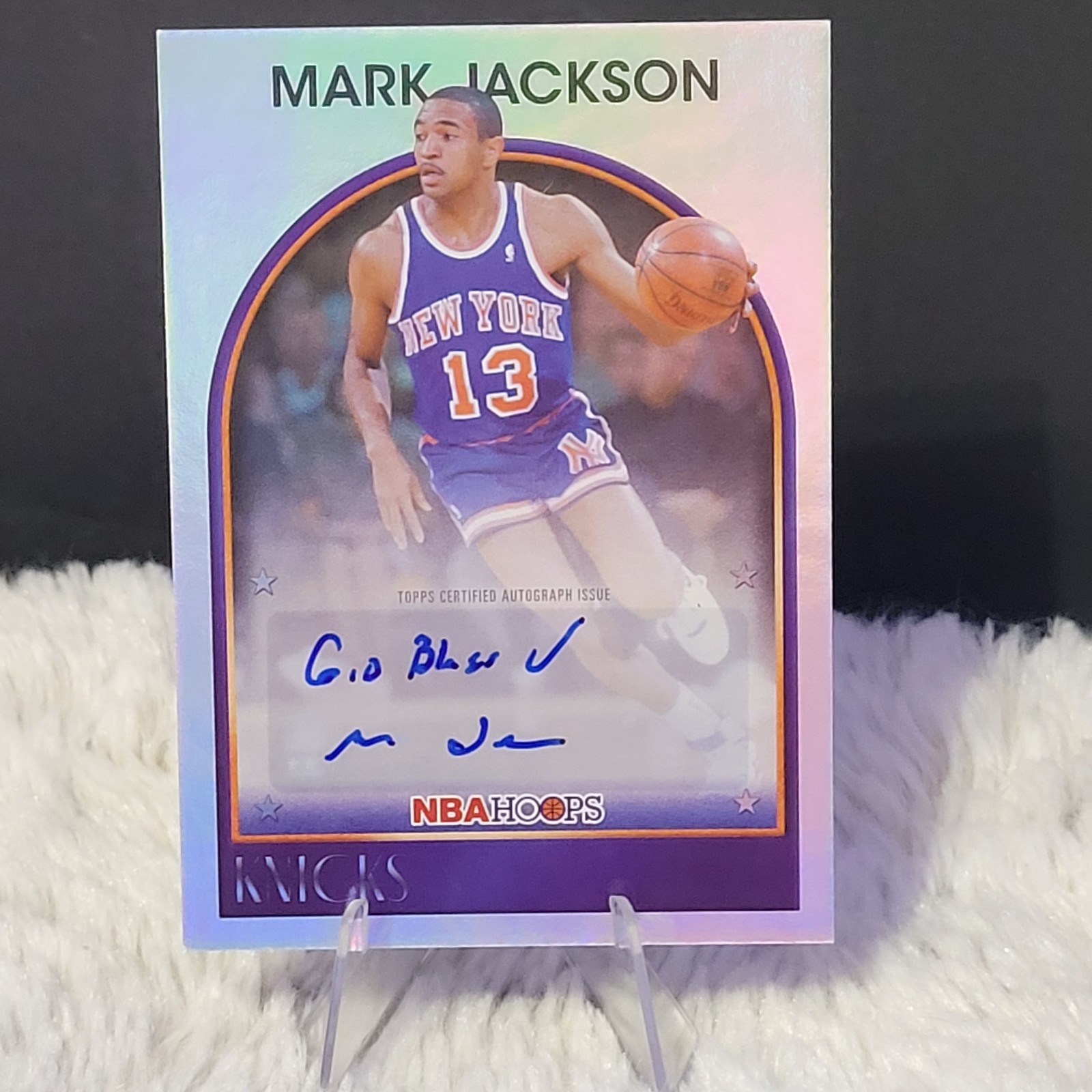2025-26 NBA Hoops Mark Jackson Inscribed Auto 1989 Signatures Menendez Bros SSP
