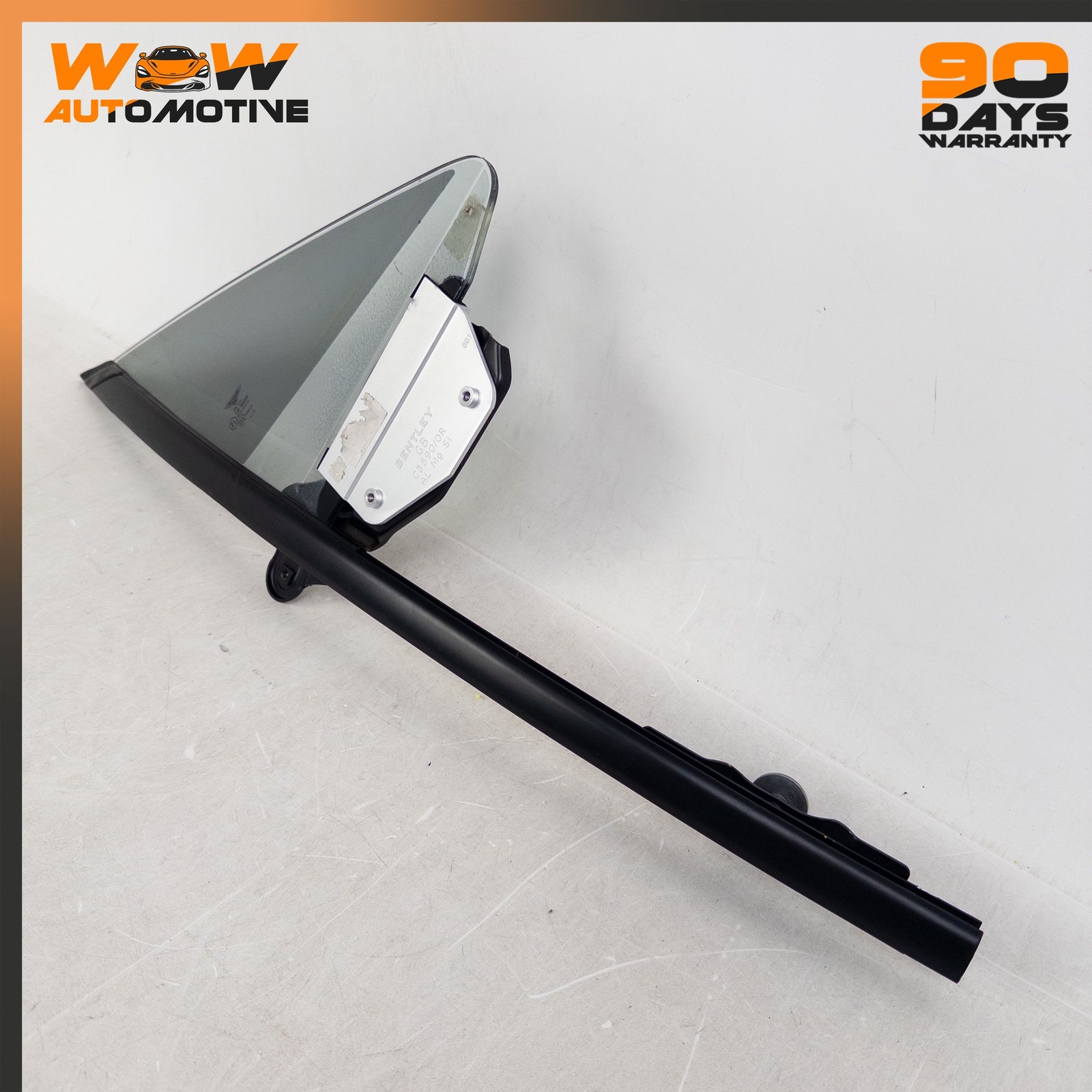 07-11 BENTLEY CONTINENTAL GTC FRONT RIGHT DOOR QUARTER VENT WINDOW GLASS OEM