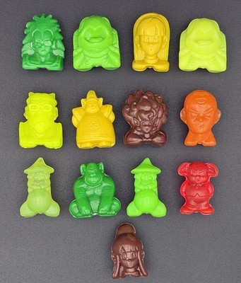 Lot of 13 GoGo s Crazy Bones Dragon Ball Z Figures 2001 Mixed Set Rare W/ 3 GITD
