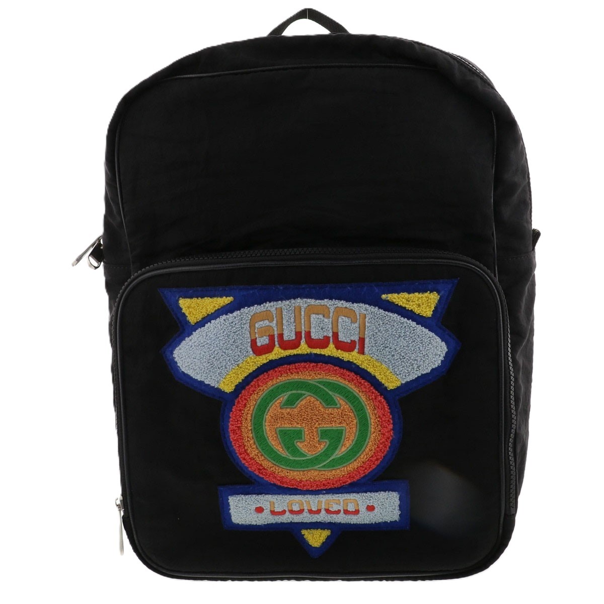 Gucci 1980's Patch Interlocking G Backpack Black … - image 2