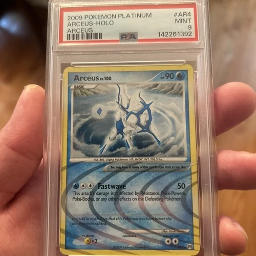 Pokémon TCG 2009 Platinum Arceus Holo Arceus AR4 PSA 9