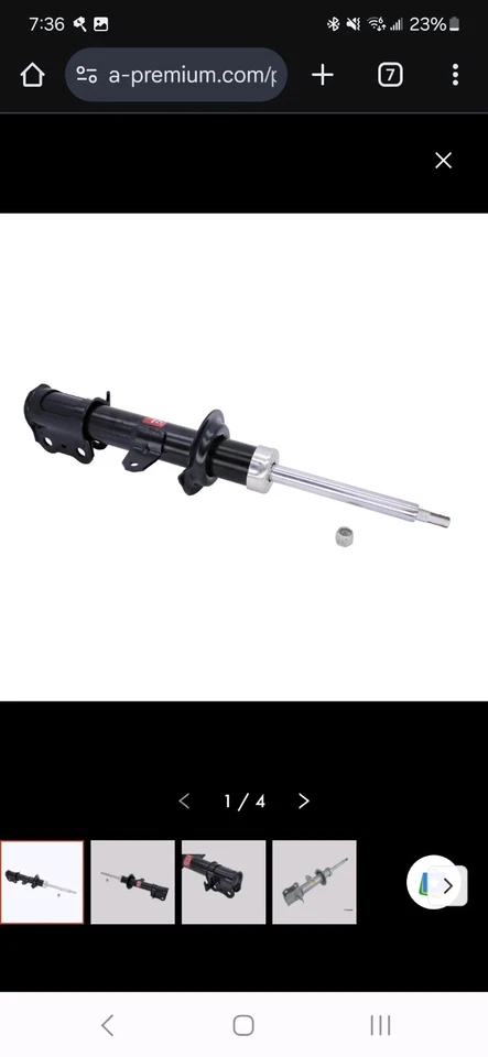 Apoio de suspensão traseiro direito KYB para Toyota MR2 Spyder 2000-2005 - Amortecedores hv - Imagem 2 de 4