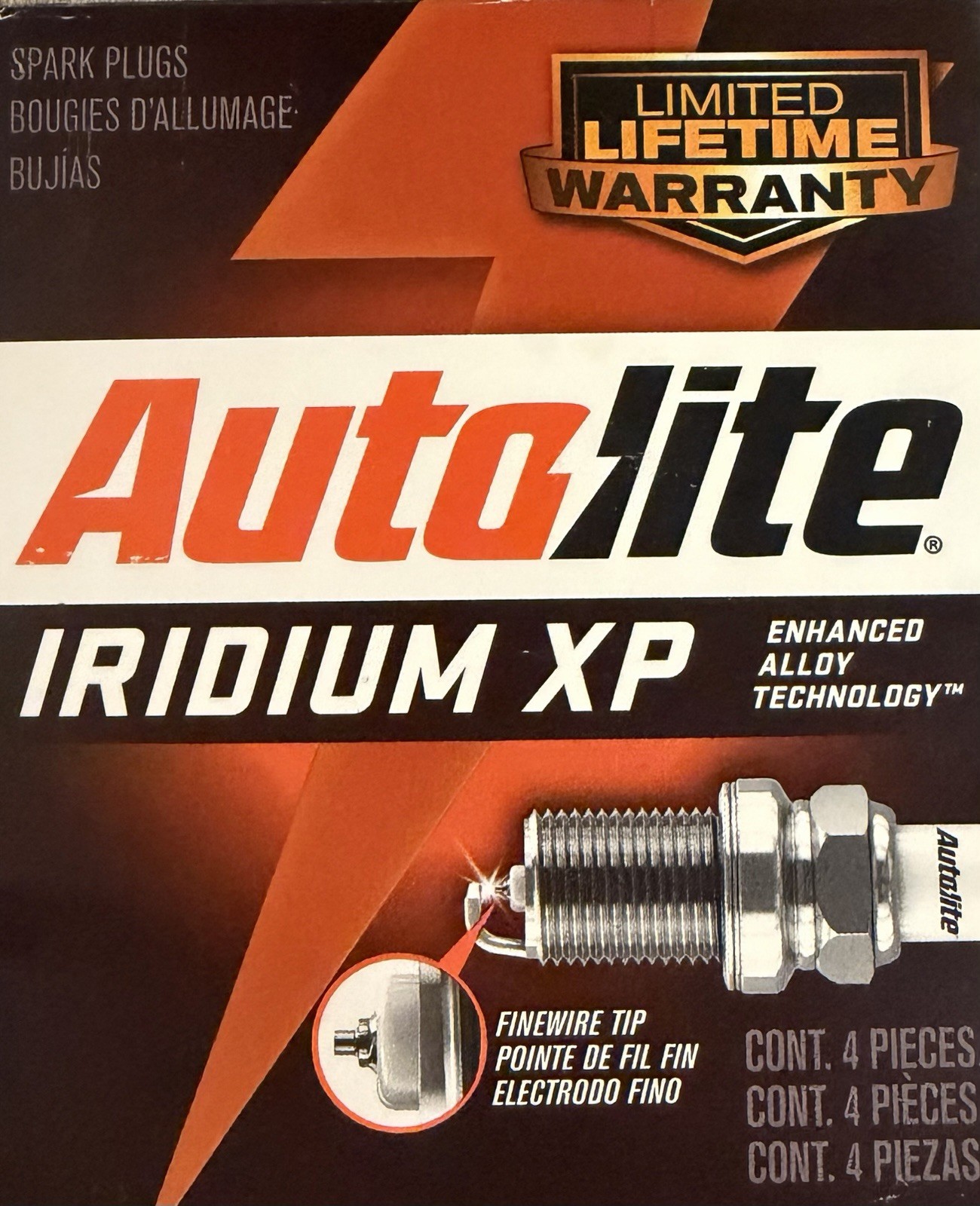 Auto lite Iridium XP Automotive Replacement Spark Plugs XP3923 Lot Of 4