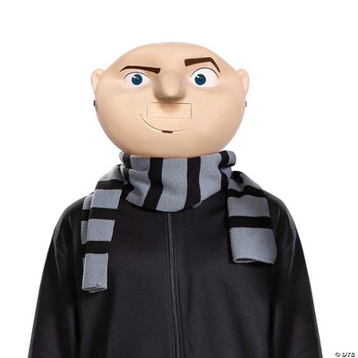 Disguise Kit, Official Minions Gru Adult Mask and Scarf, Single Men's Halloween