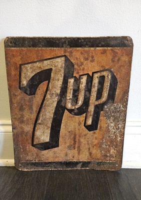 vintage 7 up metal sign