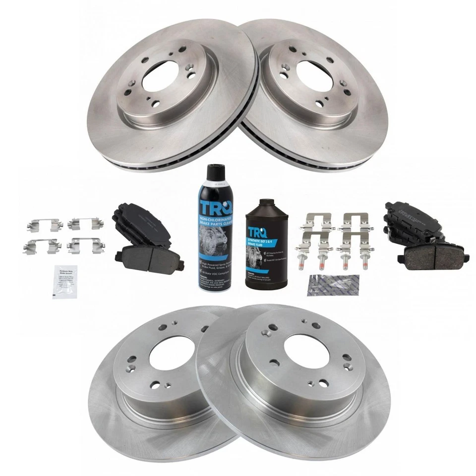 Juego de juegos de pastillas de freno delanteras y traseras TRQ 2016-2018 Honda HR-V Foto 2 de 4