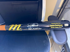 Jasson Dominguez Signed Baseball Bat Inscribed The Martian Fanatics COA Yankees