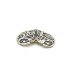 Signed Odin Lonning Tlingit Sterling Overlay Heart Lovebird Pendant #S4993-3 — photo 5
