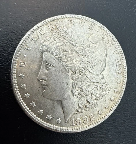 1882 O BRILLIANT UNCIRCULATED MORGAN SILVER DOLLAR