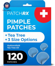 Pimple Patches for Face 120 Patches , Hydrocolloid Acne Patches with Tea Tree O