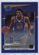 2020 Donruss Rated Rookies Choice Blue Signatures 44/49 James Wiseman Auto 3hd