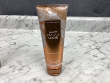 Bath and Body Works Warm Vanilla Sugar Body Cream 8 oz. 24hr Moisture Comfy
