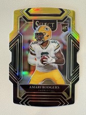 Amari Rodgers 2021 Panini Select #292 Black and Gold Prizm Die Cut RC TY1