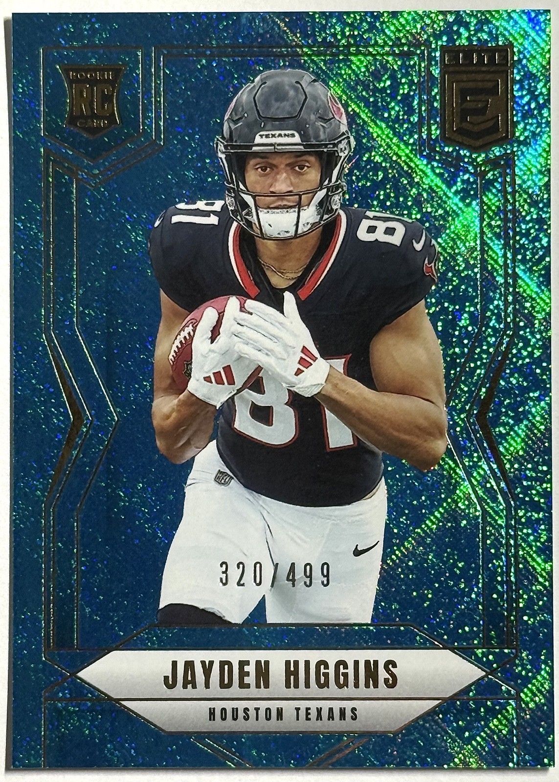 2025 Panini Donruss Elite - Rookies Jayden Higgins #134 Teal Matrix /499 (RC)