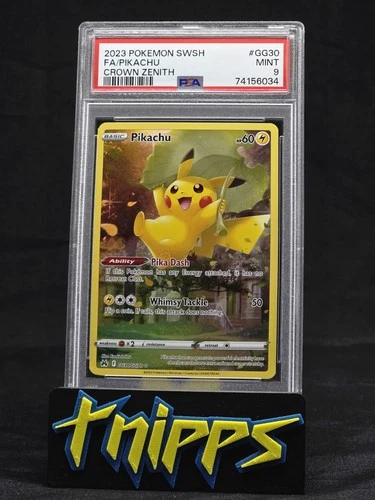 2023 Pokémon Crown Zenith Pikachu GG30 Galarian Gallery MINT PSA 9