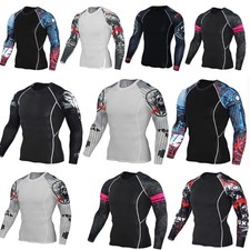 Herren Funktionsshirt Muskelshirt Langarm T-s...