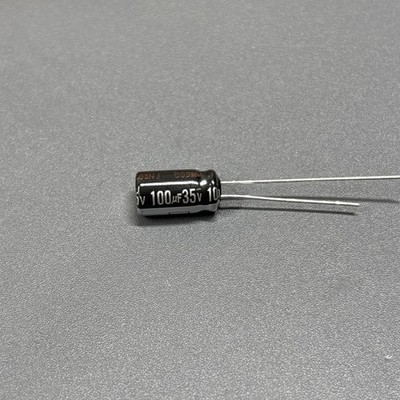 100uF 35V Radial Electrolytic Capacitor 105°C   Lot of 100 Pcs