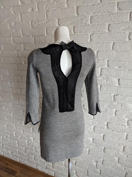 Women Twin-Set Dress Grey 36