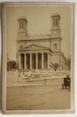 FRANCE Paris Kirche Saint-Vincent-de-Paul C1870 Fotografie Vintage P76L10n