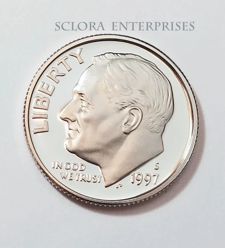 1997 S ROOSEVELT *90% SILVER PROOF* DIME **FREE SHIPPING**