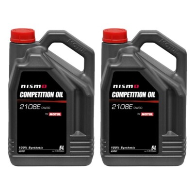 Motul 102498 NISMO Competition Oil 2108E 0W30 (5 Liter x2) | eBay
