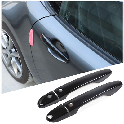 For 2016-2023 Mazda Miata MX-5 MX5 GLOSS BLACK Door Handle COVERS