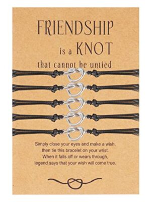 Best Friend Bracelet Love Knot Bracelets for M:5pcs friendship bracelets for 5