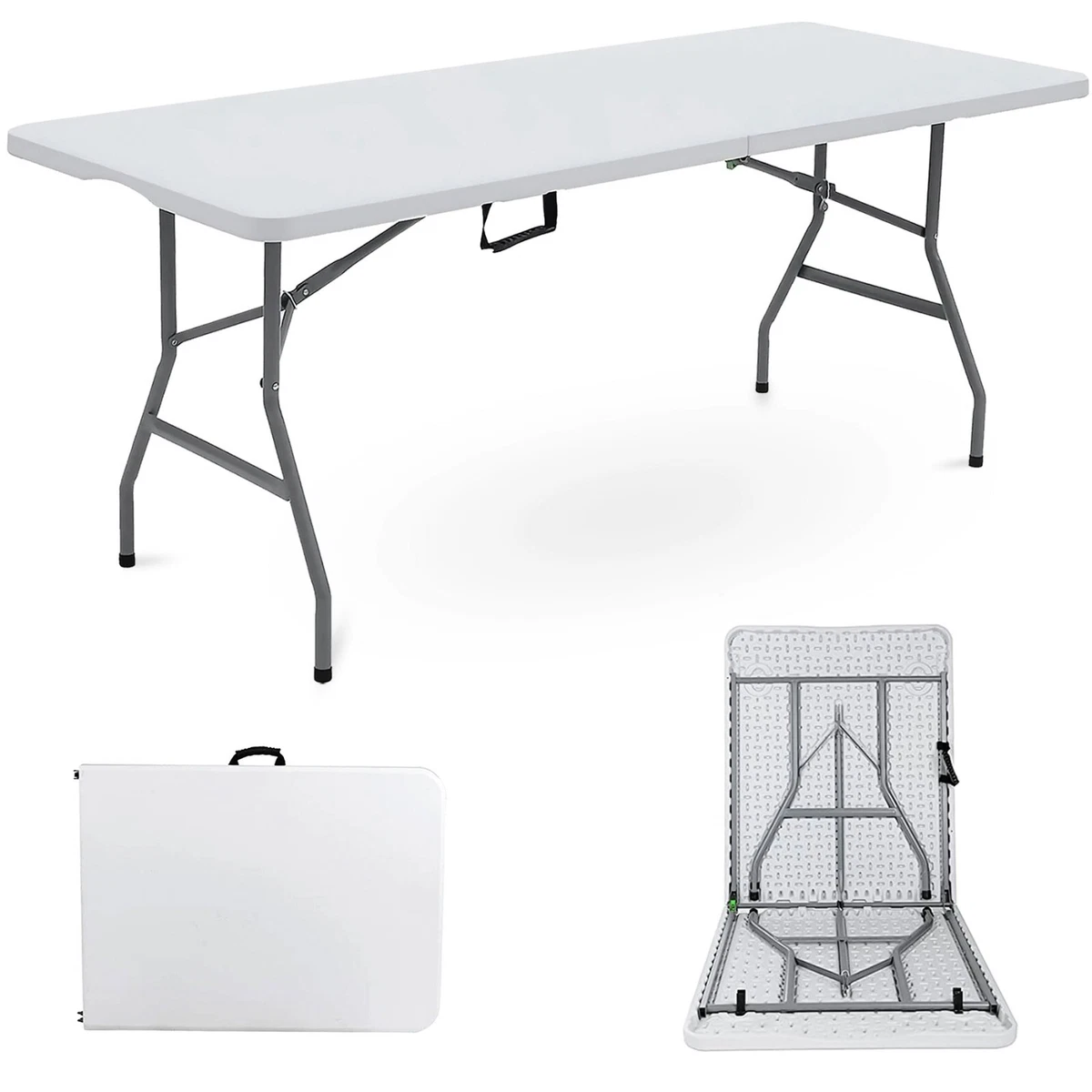 Folding Plastic Table 1830mm Good For Boot Sales Picnics Barbecue