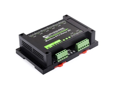 Waveshare Industrial Modbus RTU 8-ch Relay Module (B) RS485 Interface  7~36V