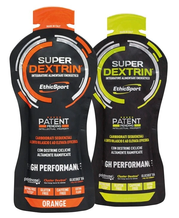 Ethicsport Super Dextrin Box 15 Gel Pack da 58ml Gellini Energetici Destrine