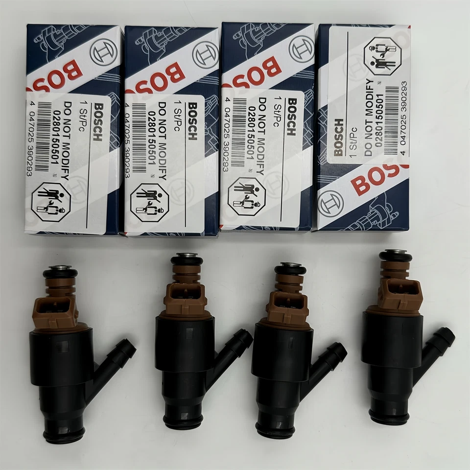 4x Fuel Injectors 0280150501 Fit for BMW 318i 318ti 318is Z3 l4  Bosch 1994-1999 - Изображение 4 из 4
