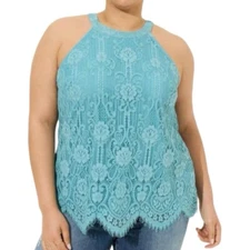 TORRID Mixed Lace Goddess Mock Neck Top NWT Size 2X