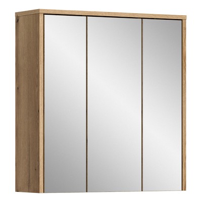 xonox.home Spiegelschrank Spiegel Badspiegel Badschrank Zeno Evoke Oak 64x68 cm