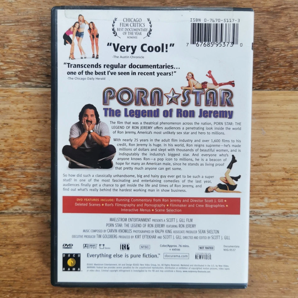 Porn Star: The Legend Of Ron Jeremy DVD - RARE-Fast Free Tracked Post - Image 2 of 2