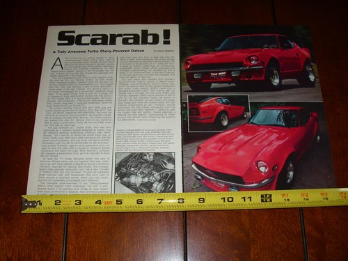 SCARAB DATSUN Z V8 ORIGINAL 1980 ARTICLE - Picture 7 of 8