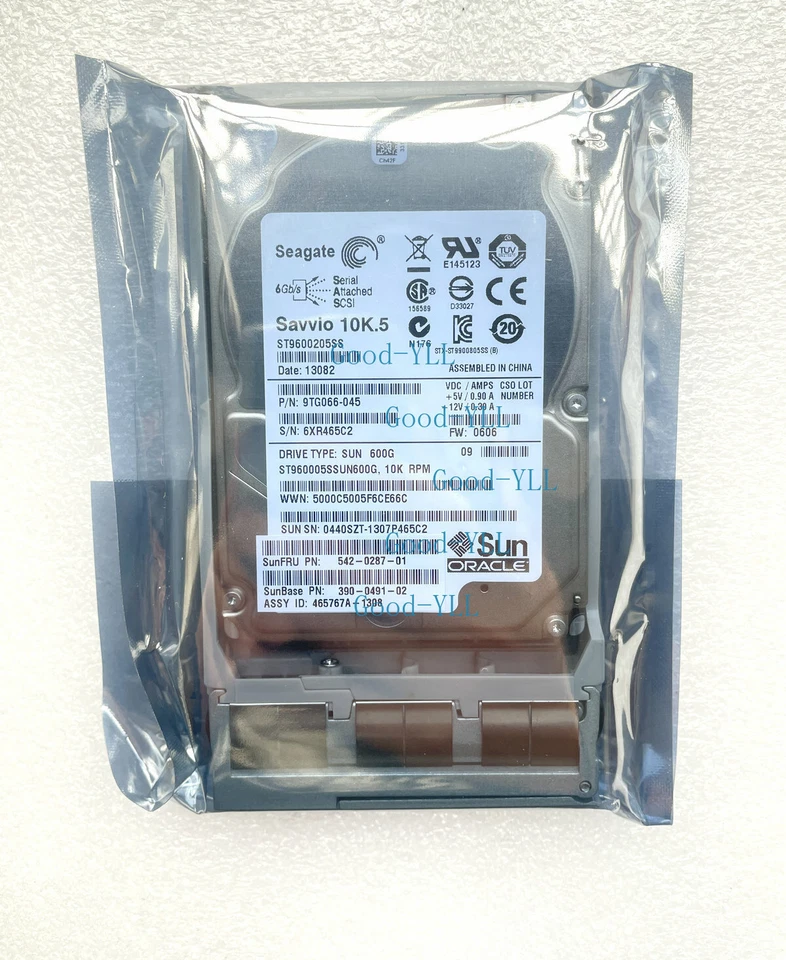 SUN Oracle 600GB HDD 542-0287-01 390-0491-02 SAS 2.5 Hard Drive - Image 2 of 4