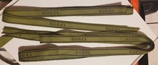 Gucci  Green Grosgrain Signature Logo Ribbon  2 Yards 72 Inches 