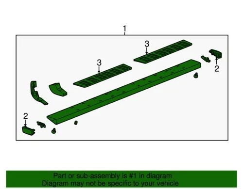 Genuine GM 2015-2020 Cadillac Chevrolet GMC Escalade Running Board Step 84106465 - Изображение 2 из 2