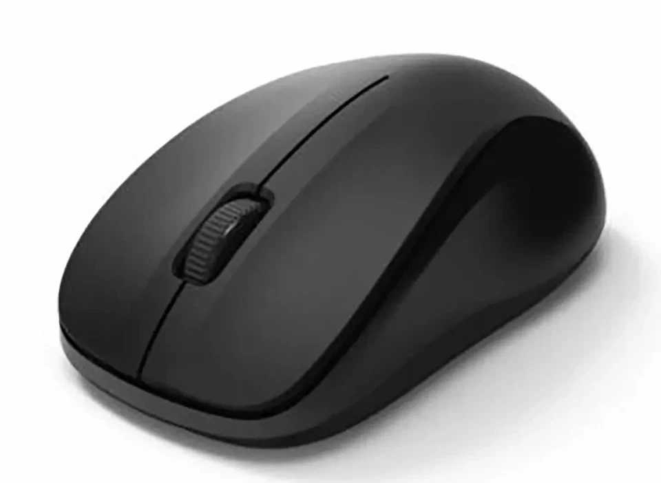 HAMA MW-300 Optical Wireless Cordless 3-Button Computer Mouse Black Silent Keys - Image 2 of 4