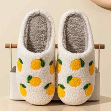 Cute Fruit Slippers Warm Soft Breathable Comfort Anti-slip Causal Cotton Shoes