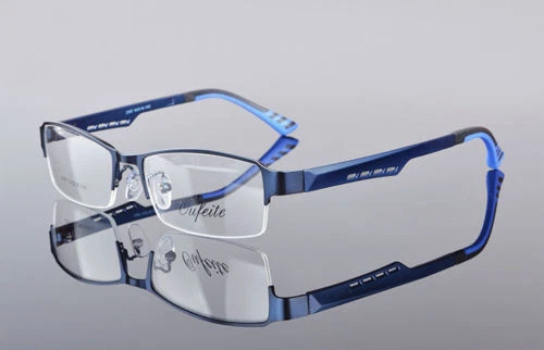 Beison TR90 Hombres Deportes Retro Medio Borde Gafas Marco Anteojos Ópticos Anteojos Foto 2 de 4