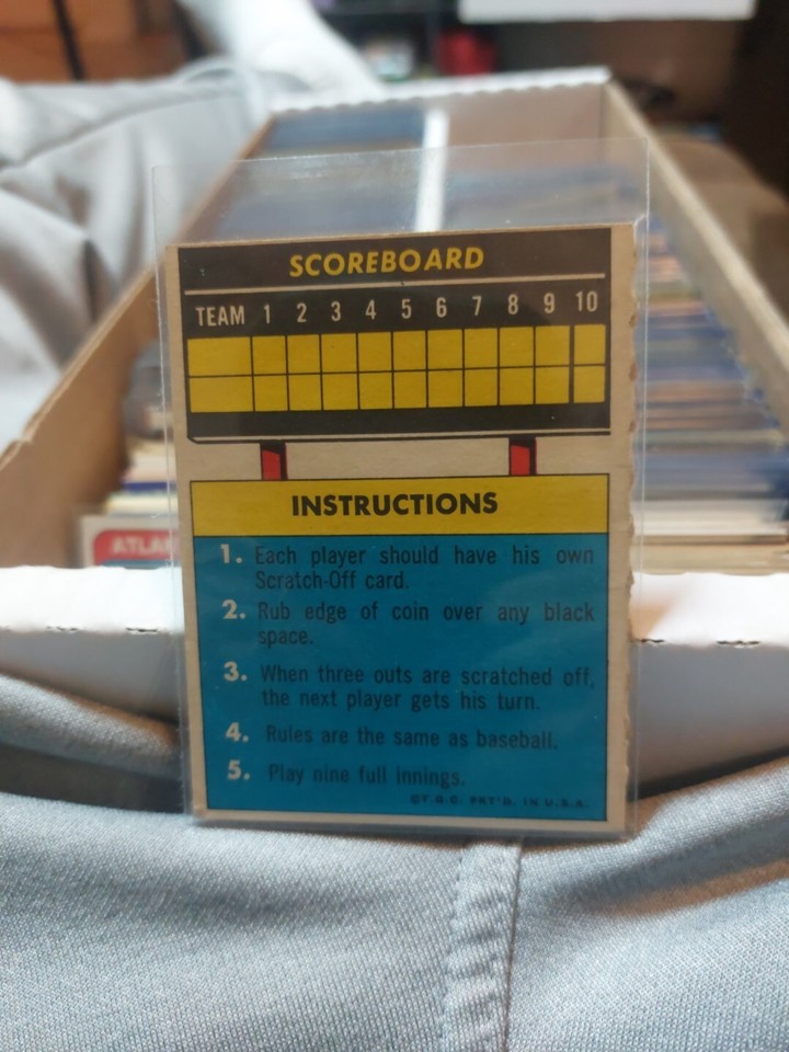 1970 Juan Marichal DETROIT TIGERS SCRATCH OFF UNSCRATHED BASEBALL CARD