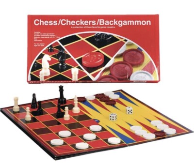 *New 2023* CHESS/CHECKERS/BLACKGAMMON KIDS GAME SET