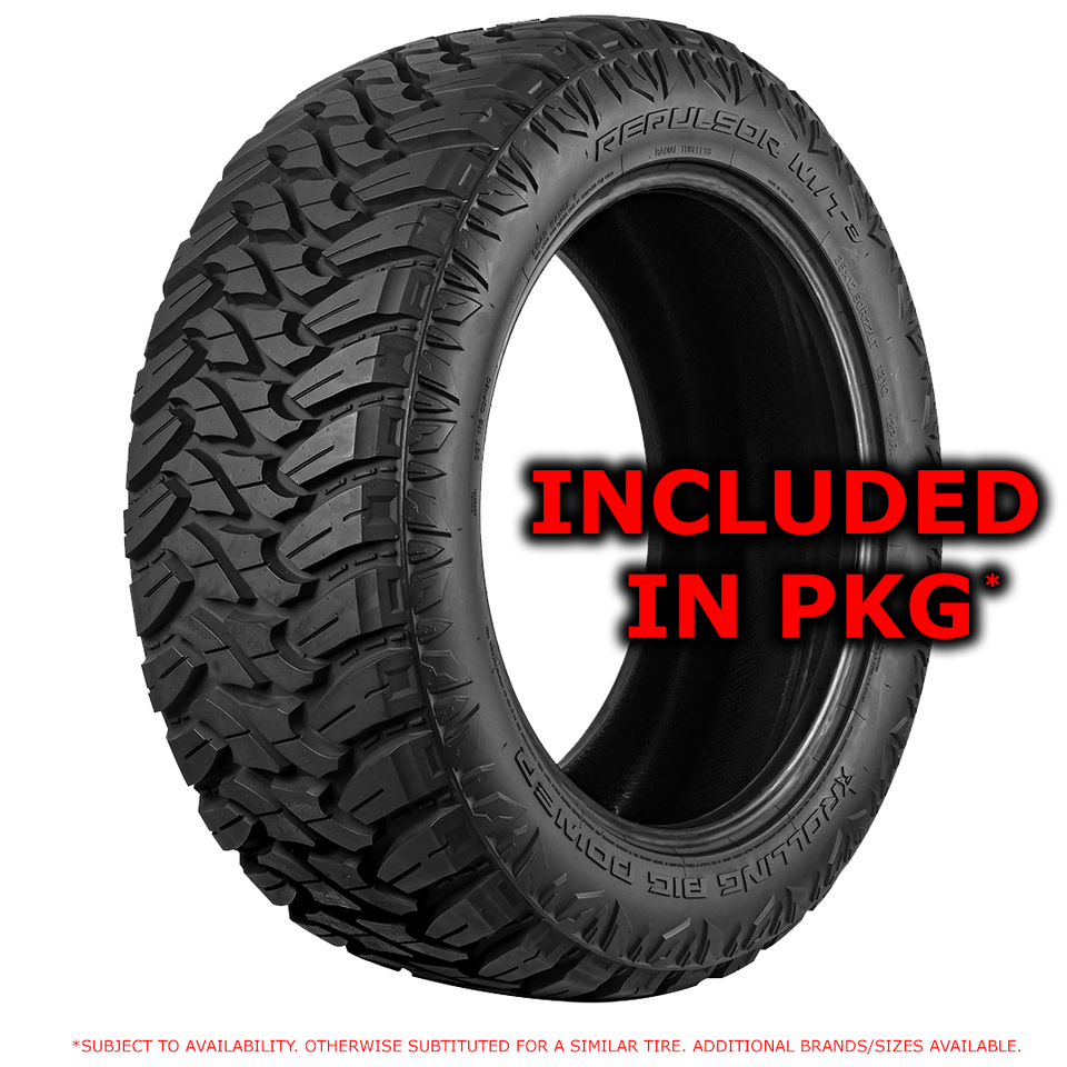 TIS 556SB 17x9 285-70-17 RBP MT Tire & Wheel Package 5x5 (5x127) Jeep ...